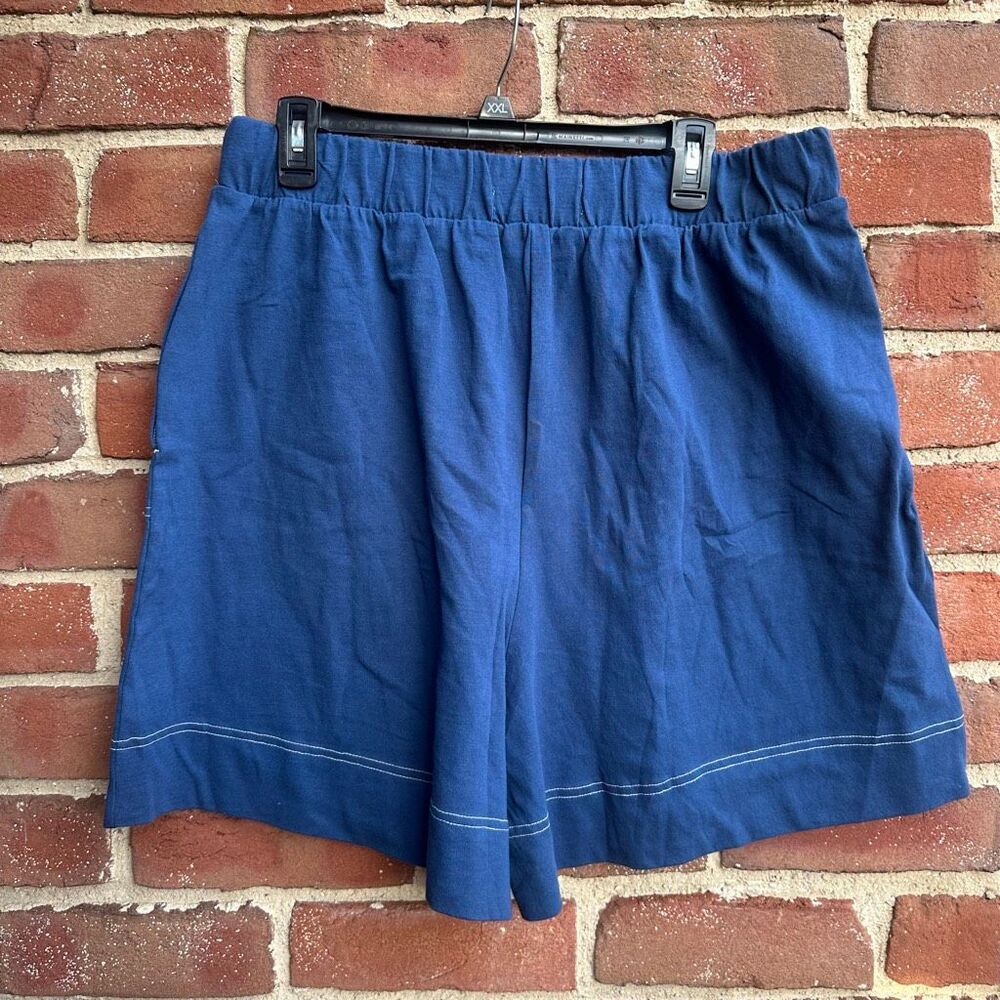 Free People Beach Strada Shorts in Blue Pull On Casual Women’s S NEW - Picture 5 of 5